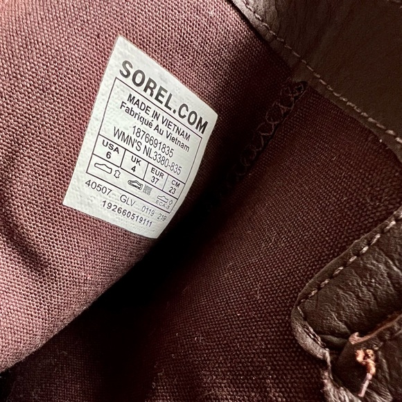 Sorel Cate Waterproof Suede Block Heel Bootie Red - Picture 13 of 13